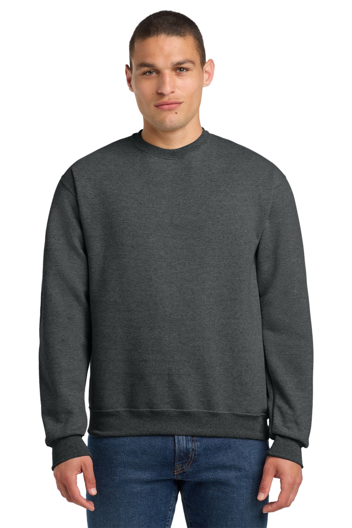 Jerzees Super Sweats NuBlend - Crewneck Sweatshirt - Black Heather