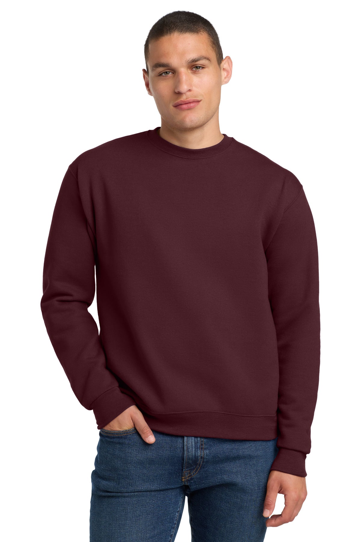 Jerzees Super Sweats NuBlend - Crewneck Sweatshirt - Maroon