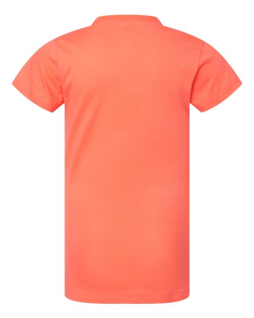 Girls' Fine Jersey Tee - Papaya