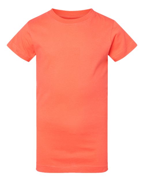 Girls' Fine Jersey Tee - Papaya