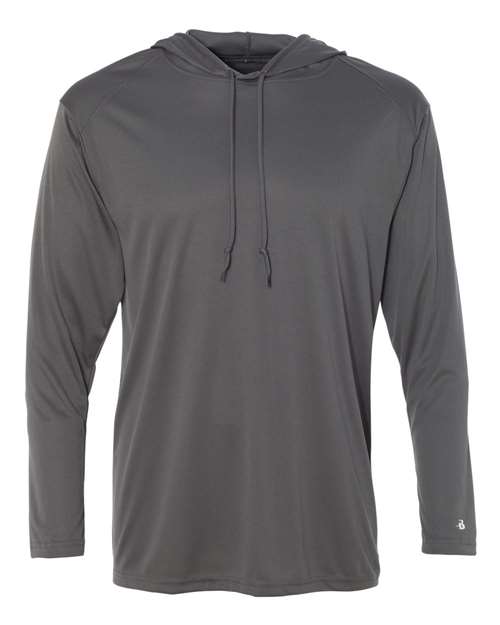 Unisex B-Core Hooded Long Sleeve T-Shirt - Graphite