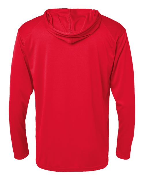 Unisex B-Core Hooded Long Sleeve T-Shirt - Red