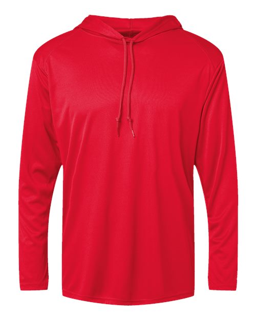 Unisex B-Core Hooded Long Sleeve T-Shirt - Red