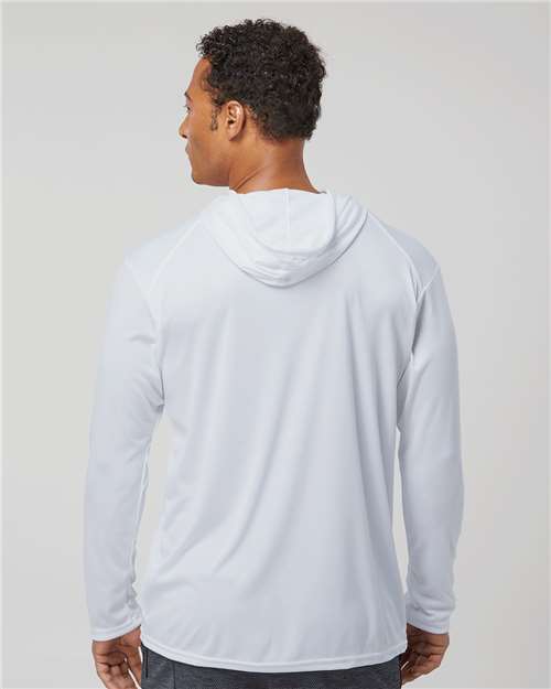 Unisex B-Core Hooded Long Sleeve T-Shirt - White