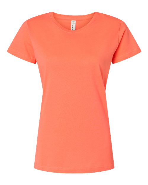 Women's Fine Jersey Tee - Papaya