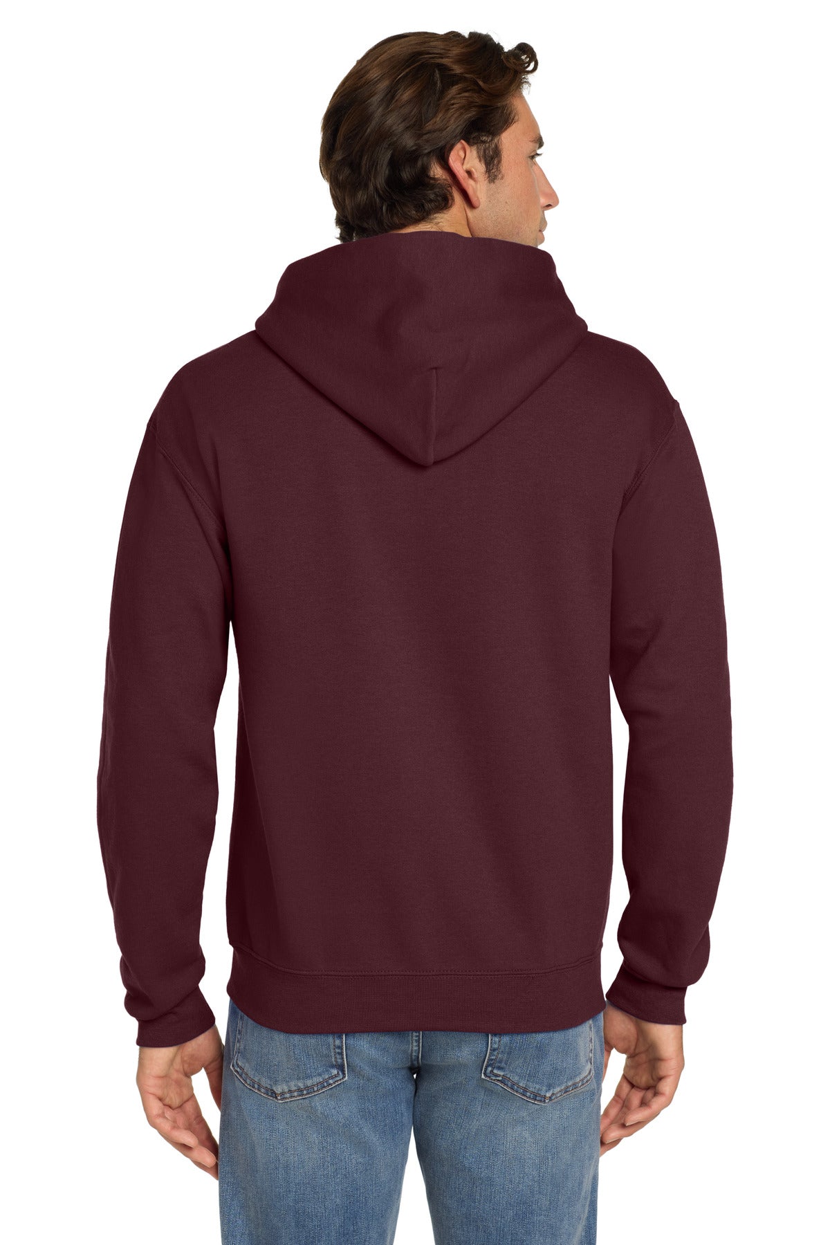 Jerzees Super Sweats NuBlend - Pullover Hooded Sweatshirt - Maroon