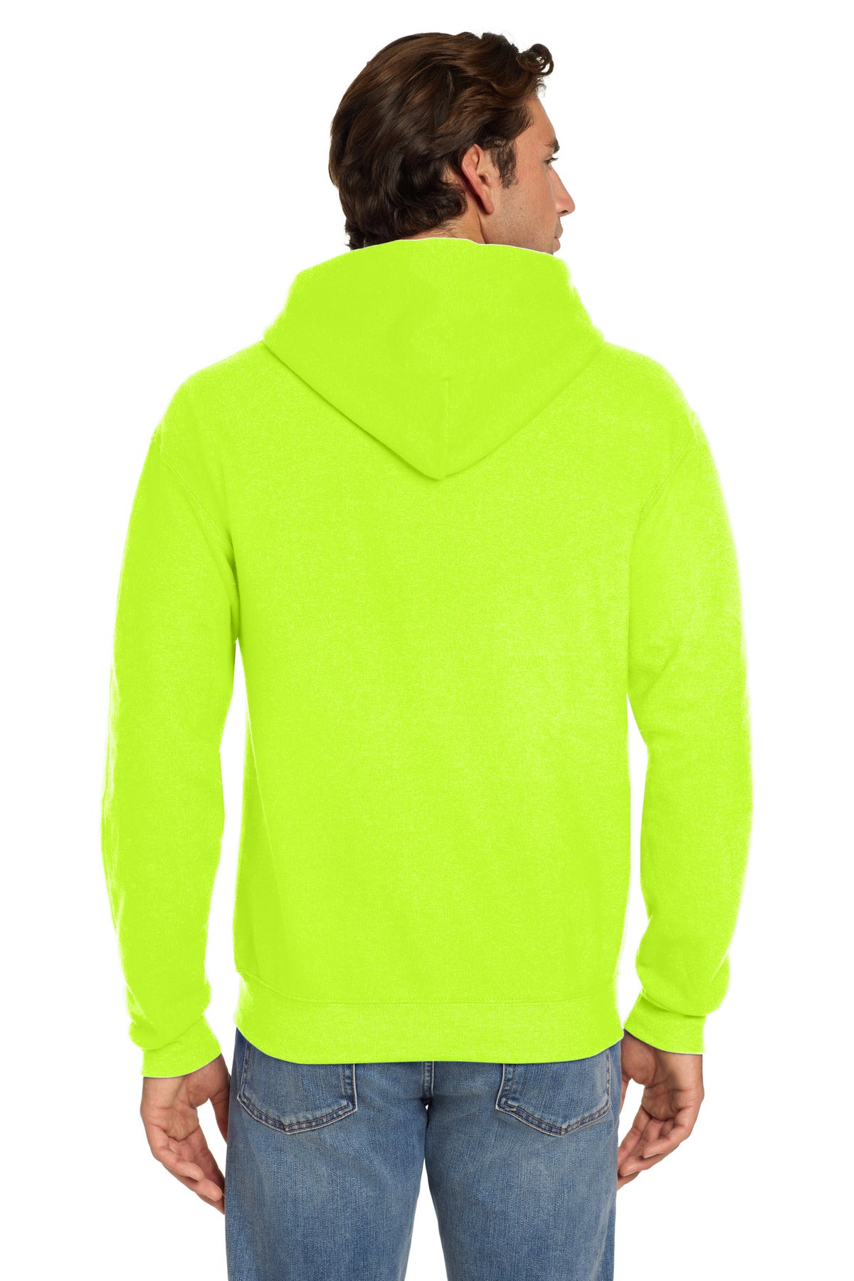 Jerzees Super Sweats NuBlend - Pullover Hooded Sweatshirt - Safety Green
