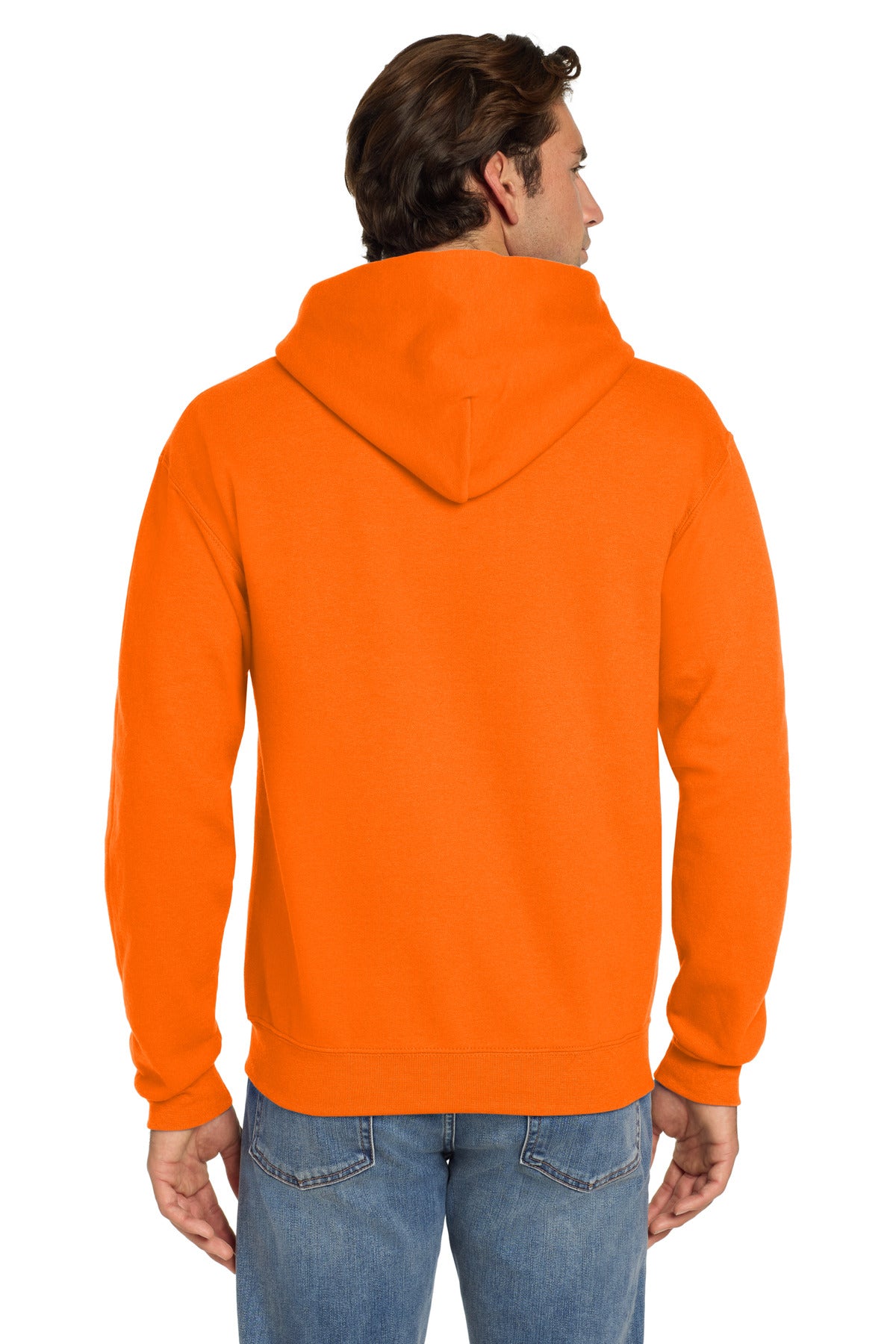Jerzees Super Sweats NuBlend - Pullover Hooded Sweatshirt - Safety Orange