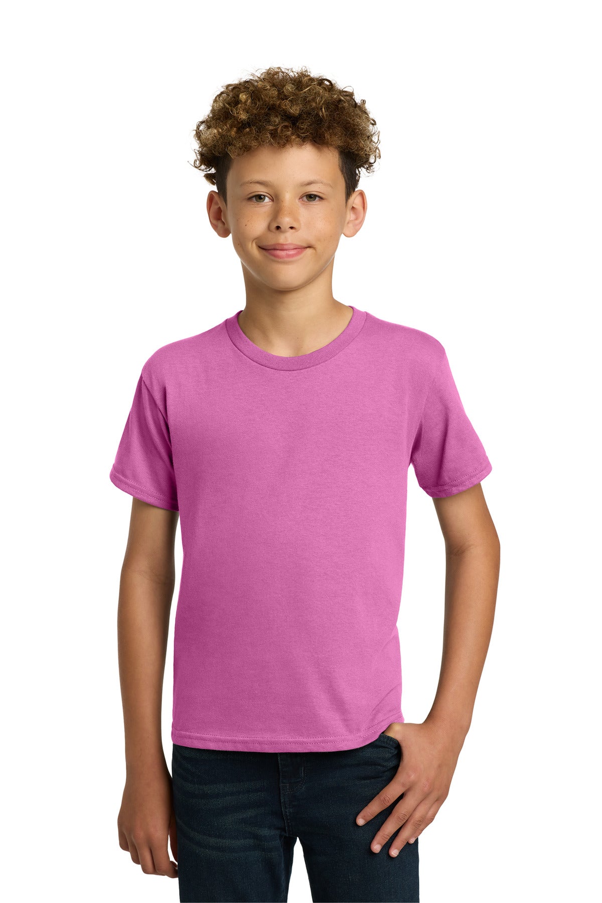 Gildan - Youth  Heavy Cotton 100% Cotton T-Shirt - Azalea