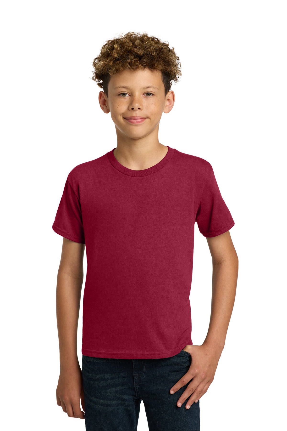 Gildan - Youth  Heavy Cotton 100% Cotton T-Shirt - Cardinal Red