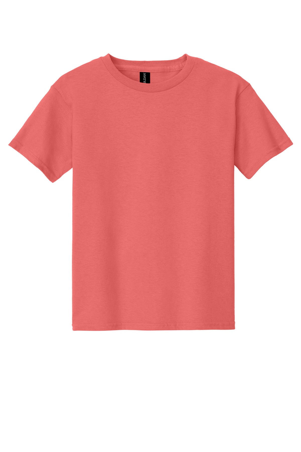Gildan - Youth  Heavy Cotton 100% Cotton T-Shirt - Coral Silk