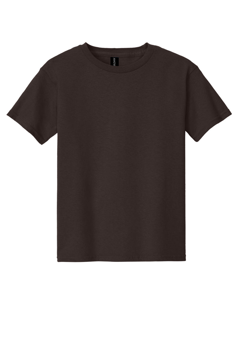 Gildan - Youth  Heavy Cotton 100% Cotton T-Shirt - Dark Chocolate