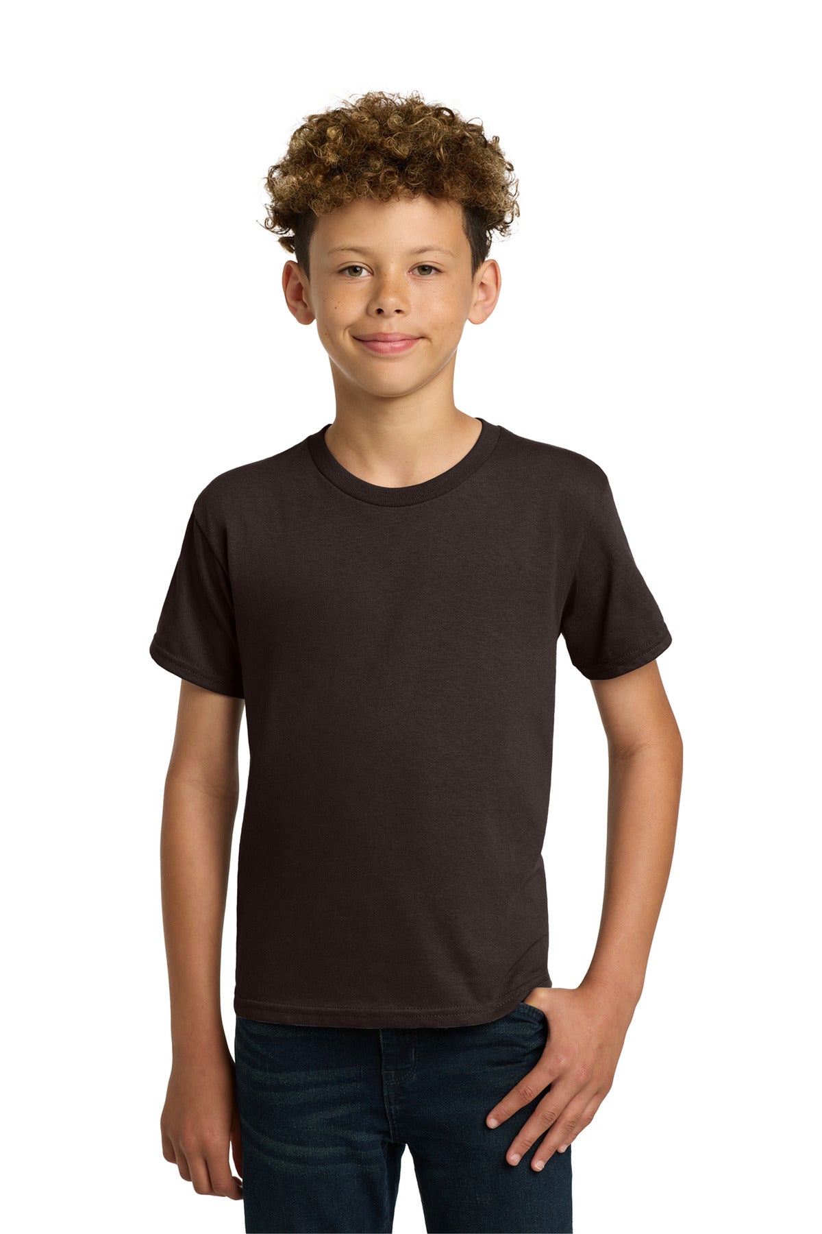 Gildan - Youth  Heavy Cotton 100% Cotton T-Shirt - Dark Chocolate