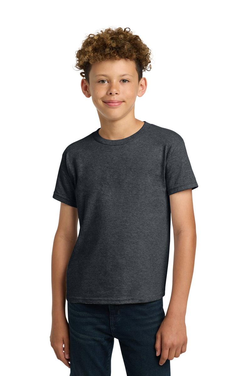 Gildan - Youth  Heavy Cotton 100% Cotton T-Shirt - Dark Heather