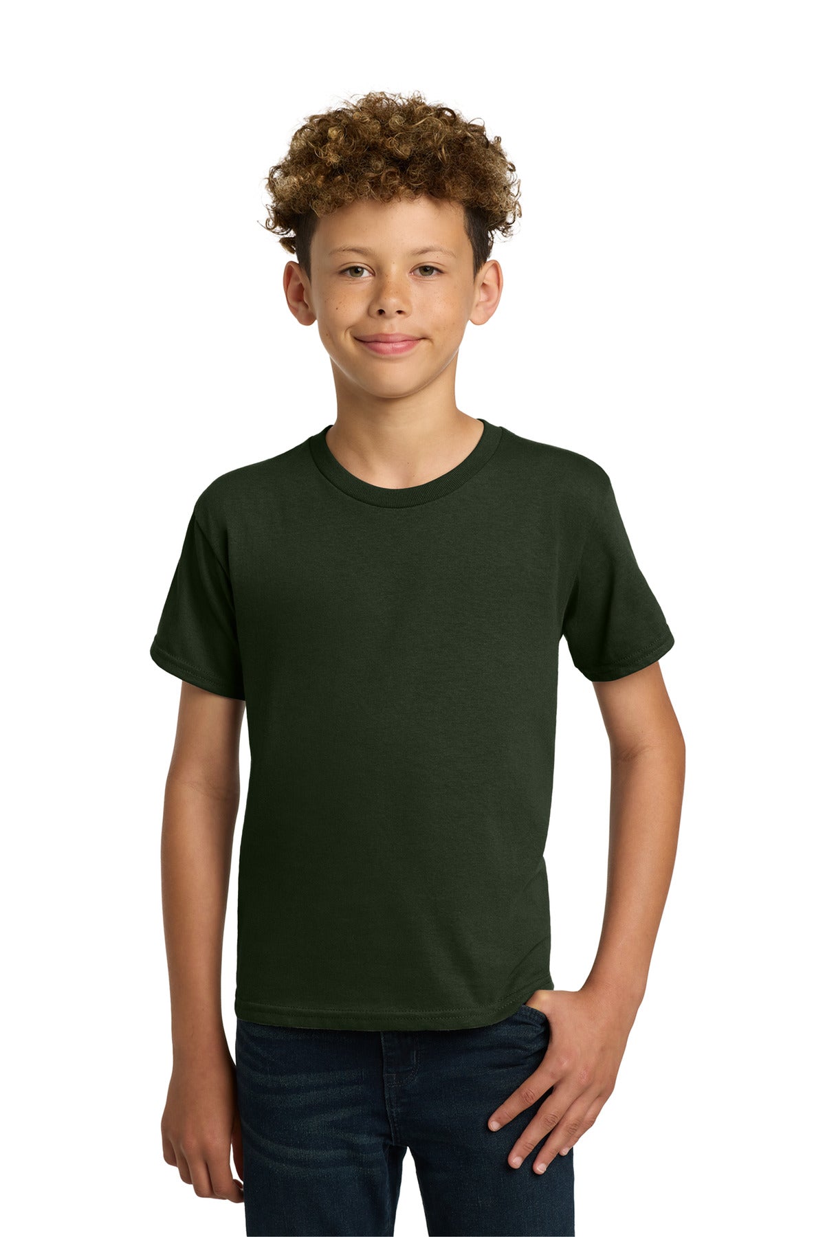 Gildan - Youth  Heavy Cotton 100% Cotton T-Shirt - Forest