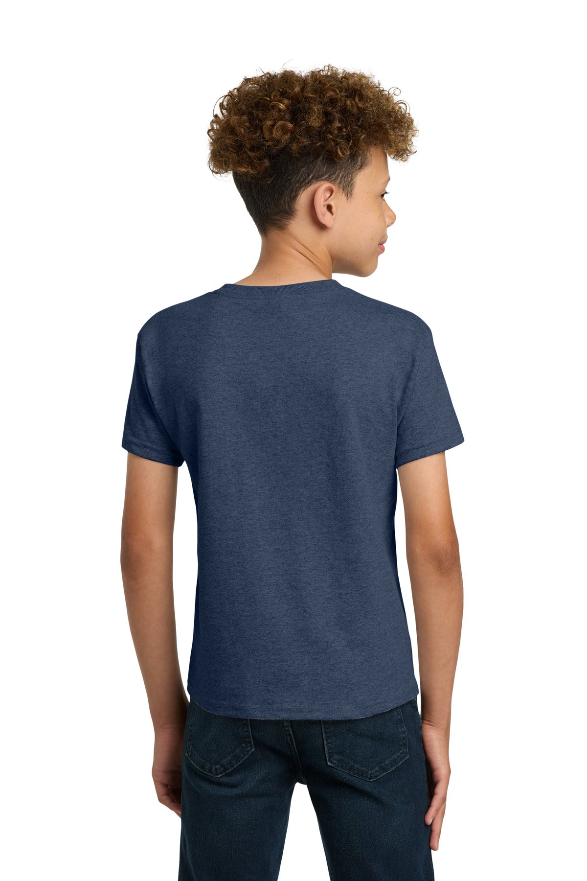 Gildan - Youth  Heavy Cotton 100% Cotton T-Shirt - Heather Navy