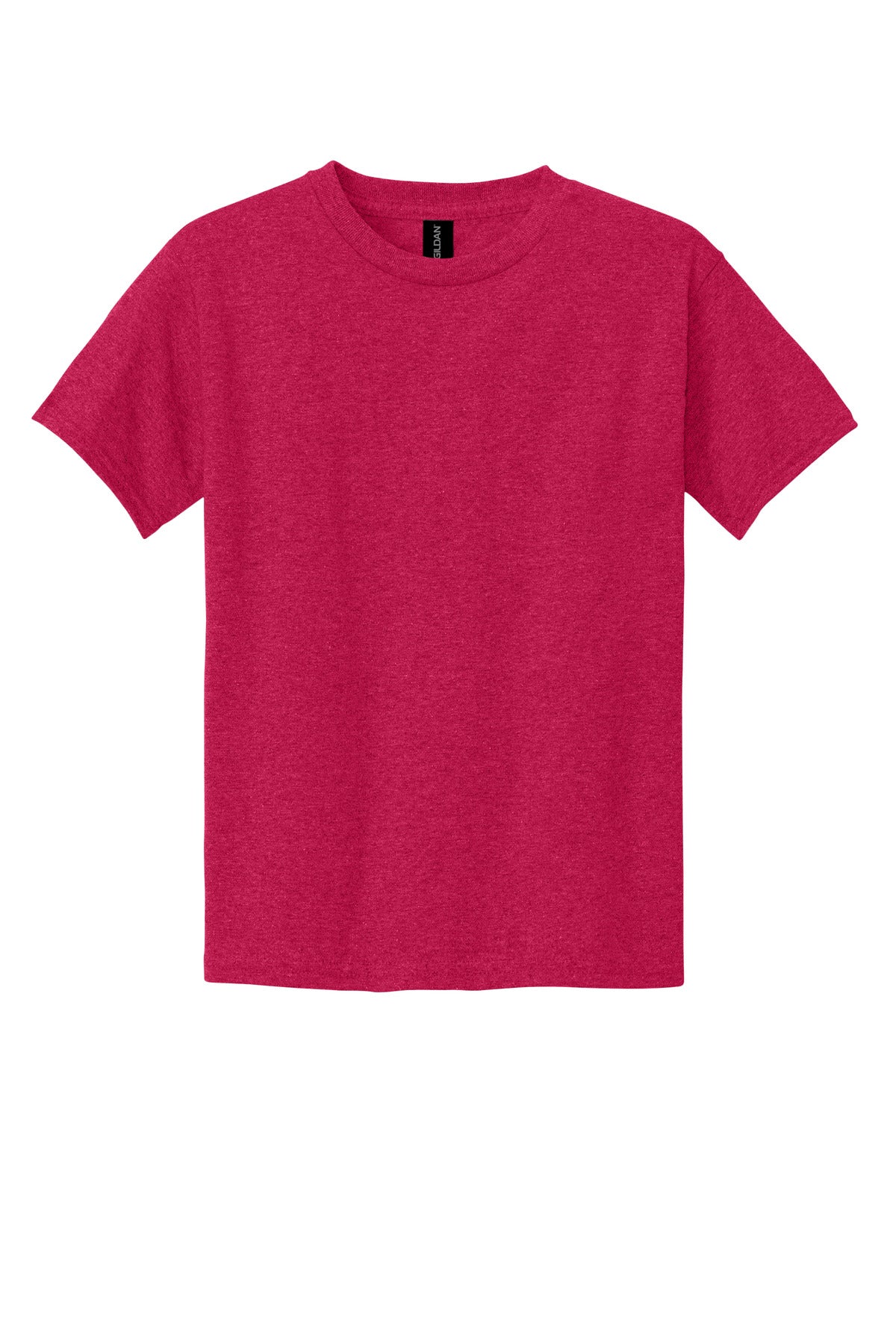 Gildan - Youth  Heavy Cotton 100% Cotton T-Shirt - Heather Red