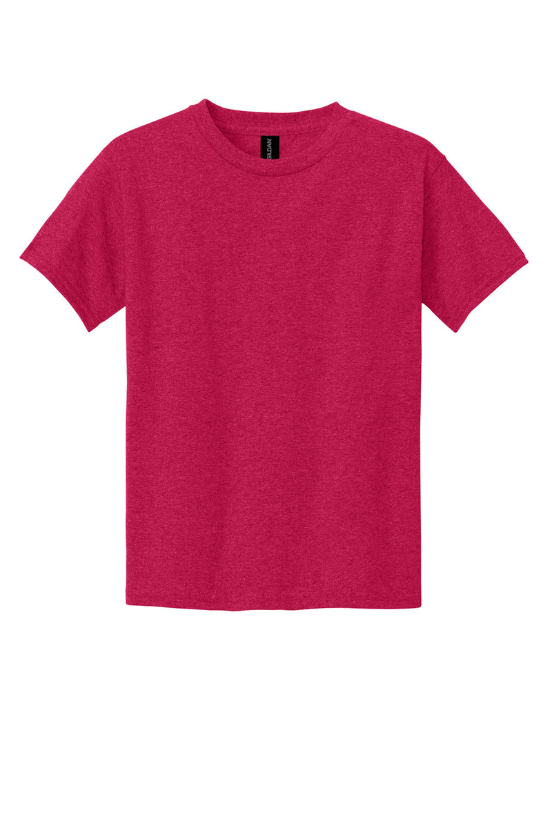 Gildan - Youth  Heavy Cotton 100% Cotton T-Shirt - Heather Red