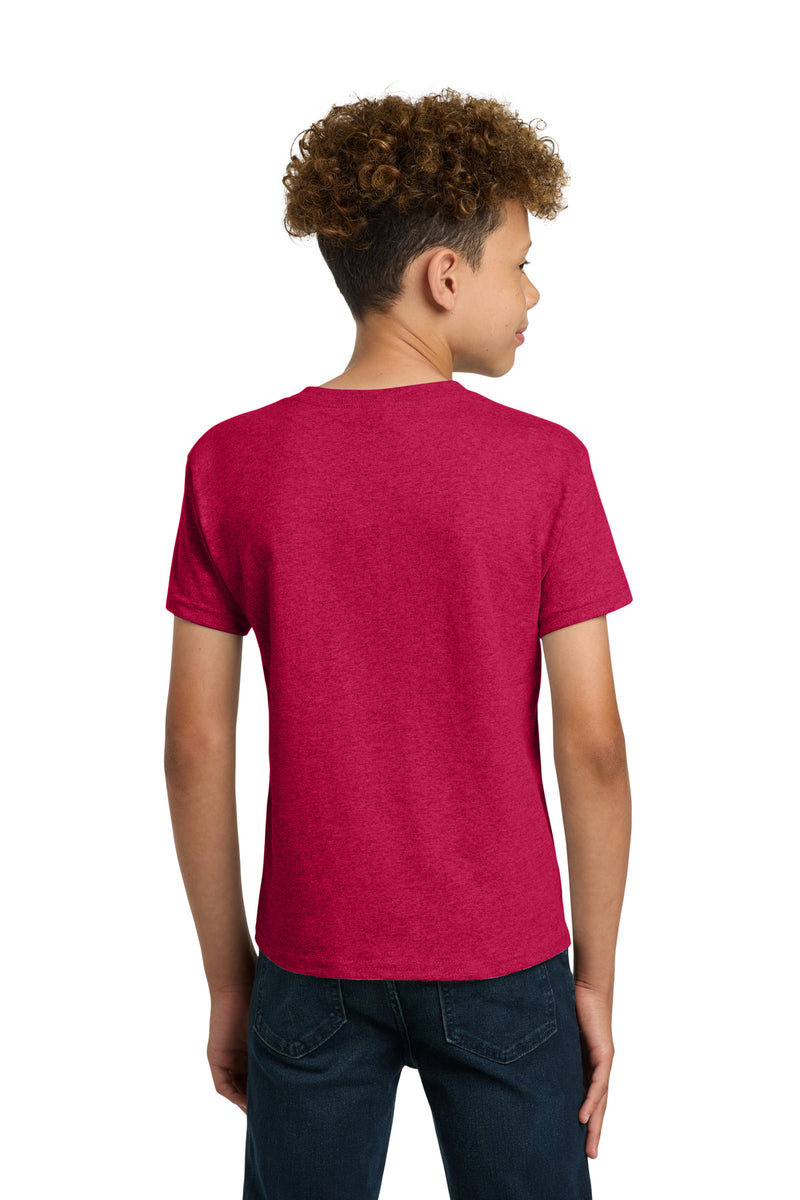Gildan - Youth  Heavy Cotton 100% Cotton T-Shirt - Heather Red