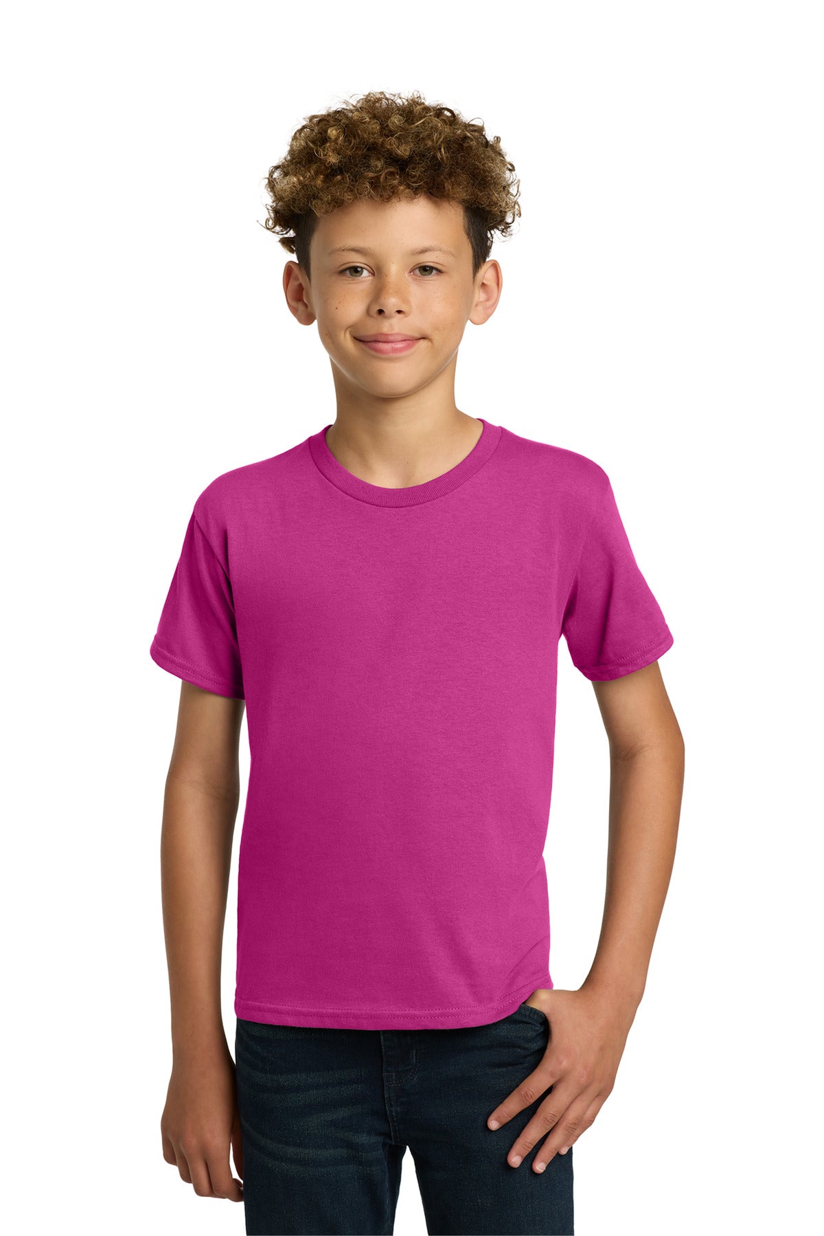 Gildan - Youth  Heavy Cotton 100% Cotton T-Shirt - Heliconia