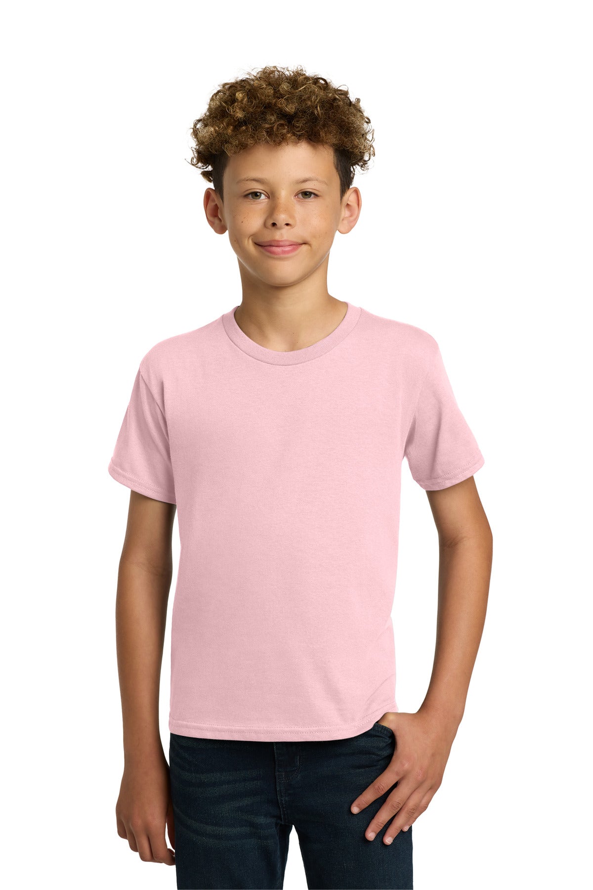 Gildan - Youth  Heavy Cotton 100% Cotton T-Shirt - Light Pink