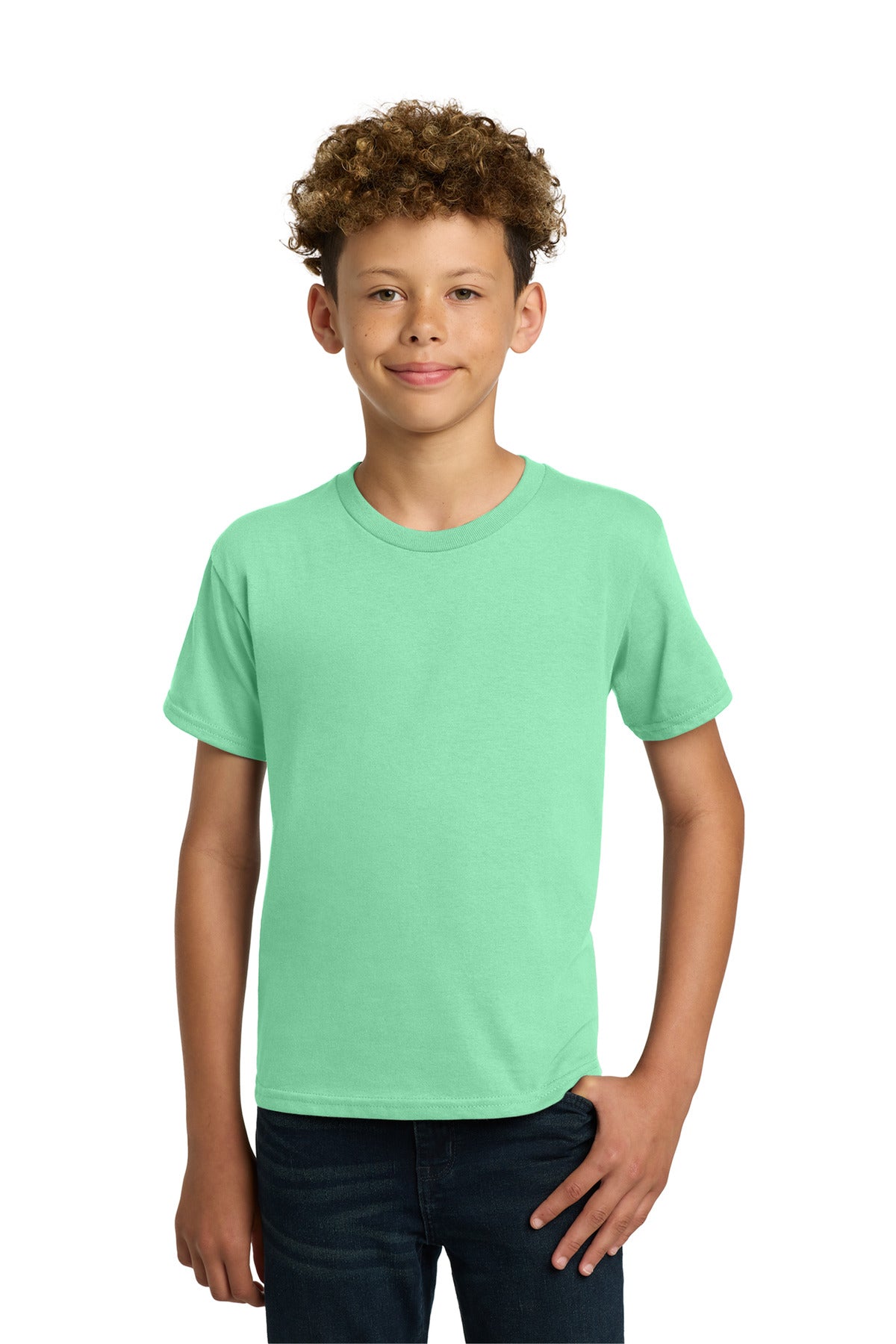 Gildan - Youth  Heavy Cotton 100% Cotton T-Shirt - Mint Green