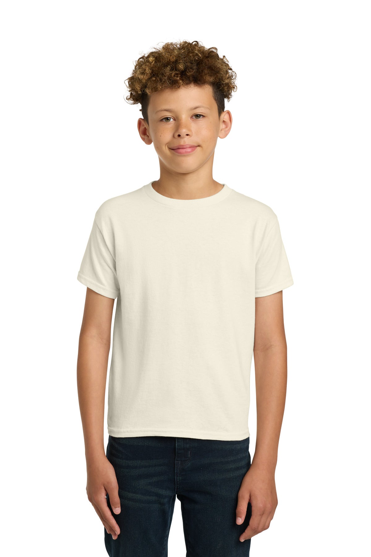 Gildan - Youth  Heavy Cotton 100% Cotton T-Shirt - Natural