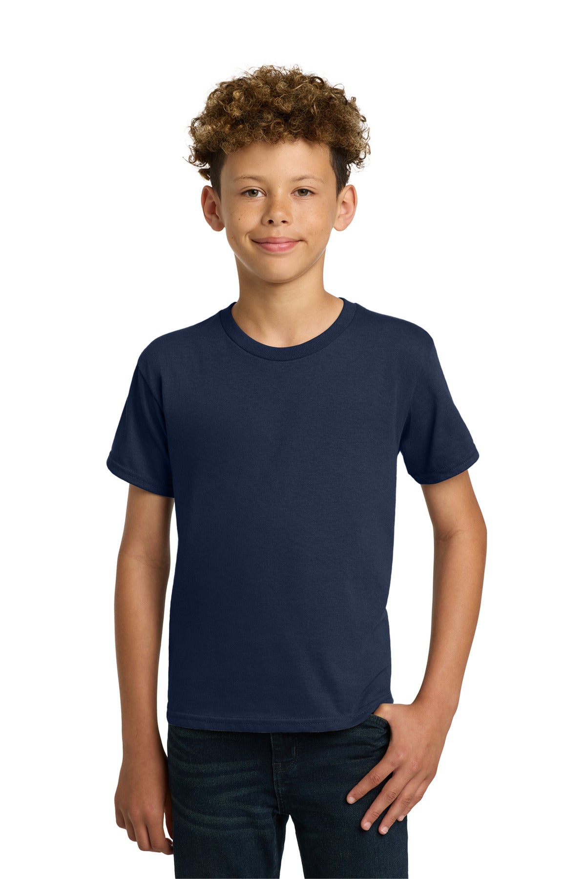 Gildan - Youth  Heavy Cotton 100% Cotton T-Shirt - Navy