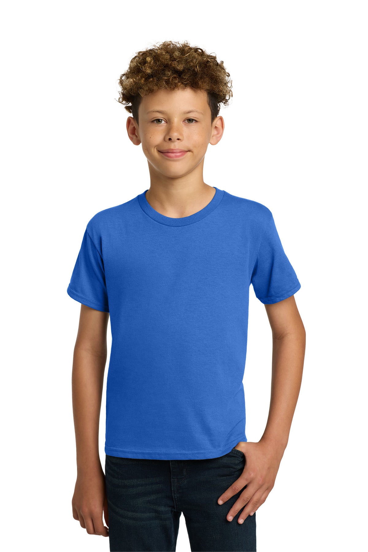 Gildan - Youth  Heavy Cotton 100% Cotton T-Shirt - Neon Blue