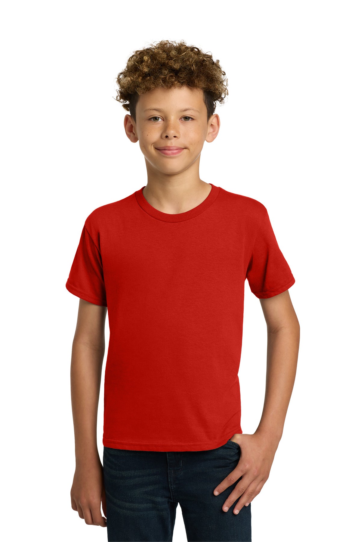 Gildan - Youth  Heavy Cotton 100% Cotton T-Shirt - Red