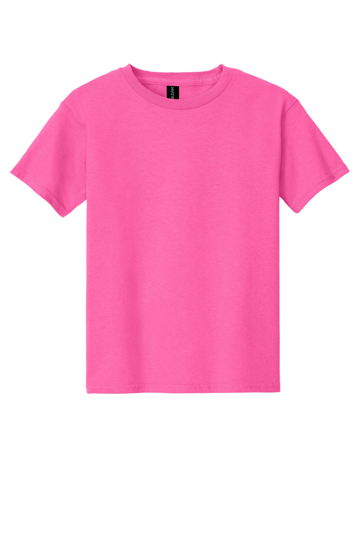 Gildan - Youth  Heavy Cotton 100% Cotton T-Shirt - Safety Pink