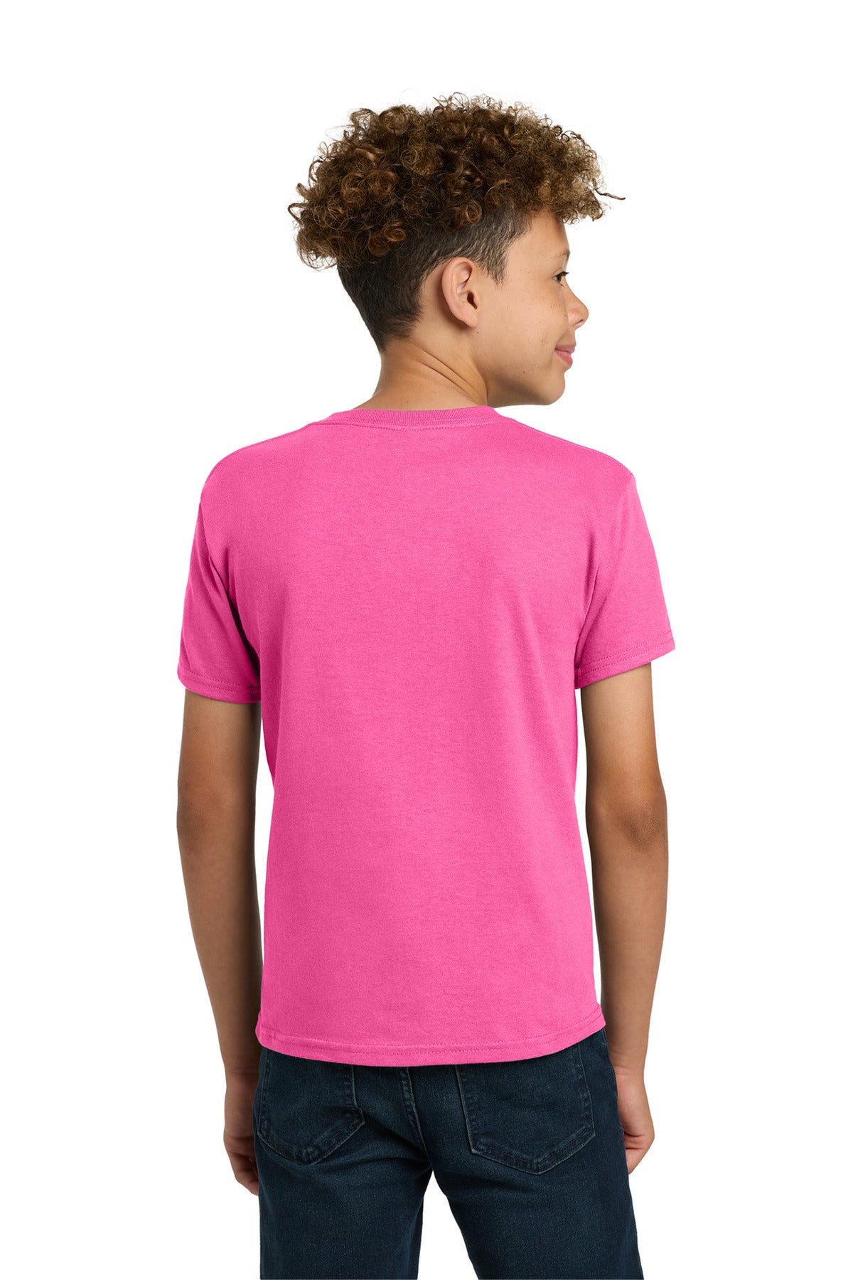 Gildan - Youth  Heavy Cotton 100% Cotton T-Shirt - Safety Pink