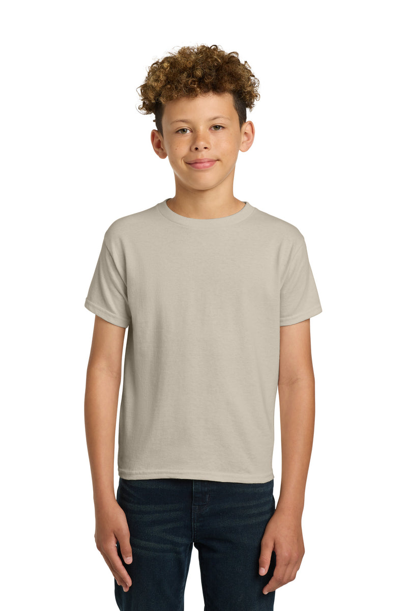 Gildan - Youth  Heavy Cotton 100% Cotton T-Shirt - Sand