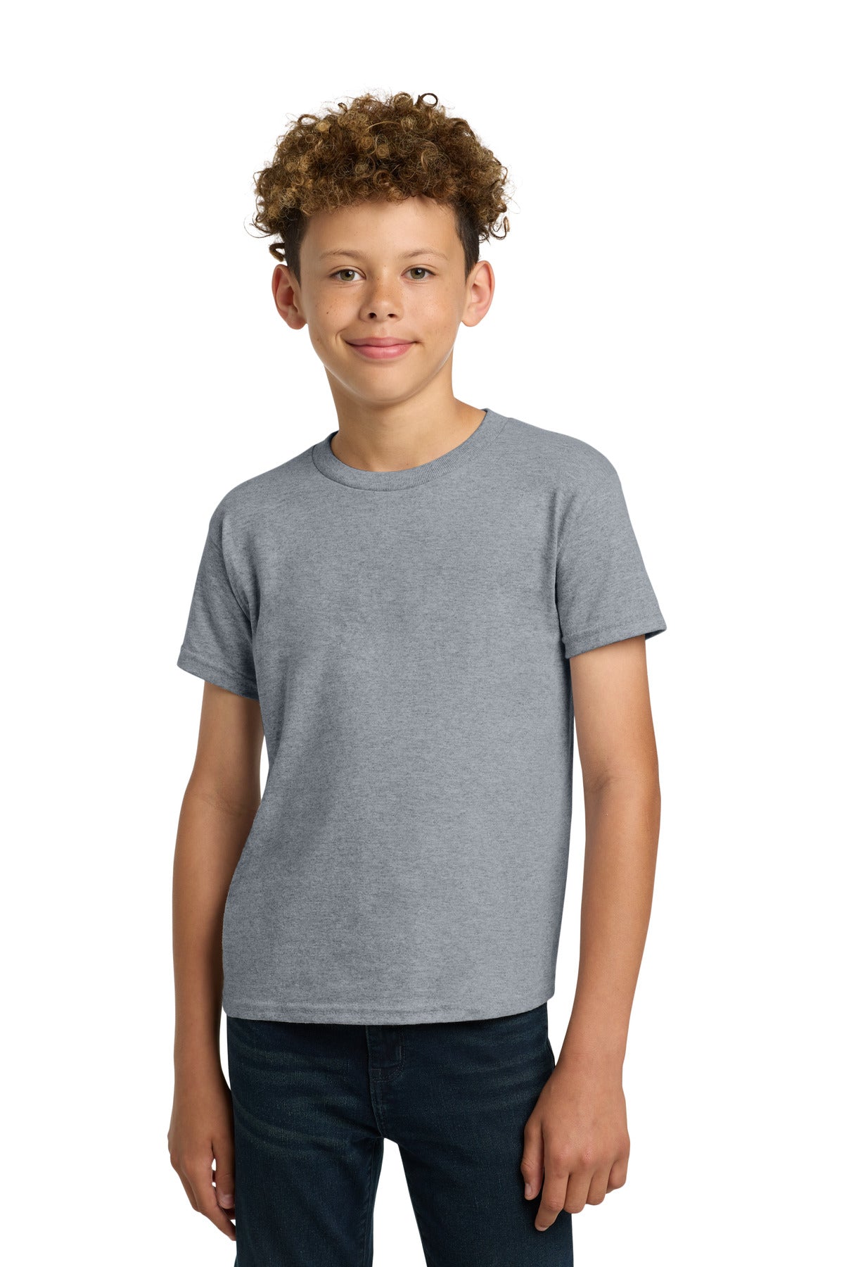 Gildan - Youth  Heavy Cotton 100% Cotton T-Shirt - Sport Grey
