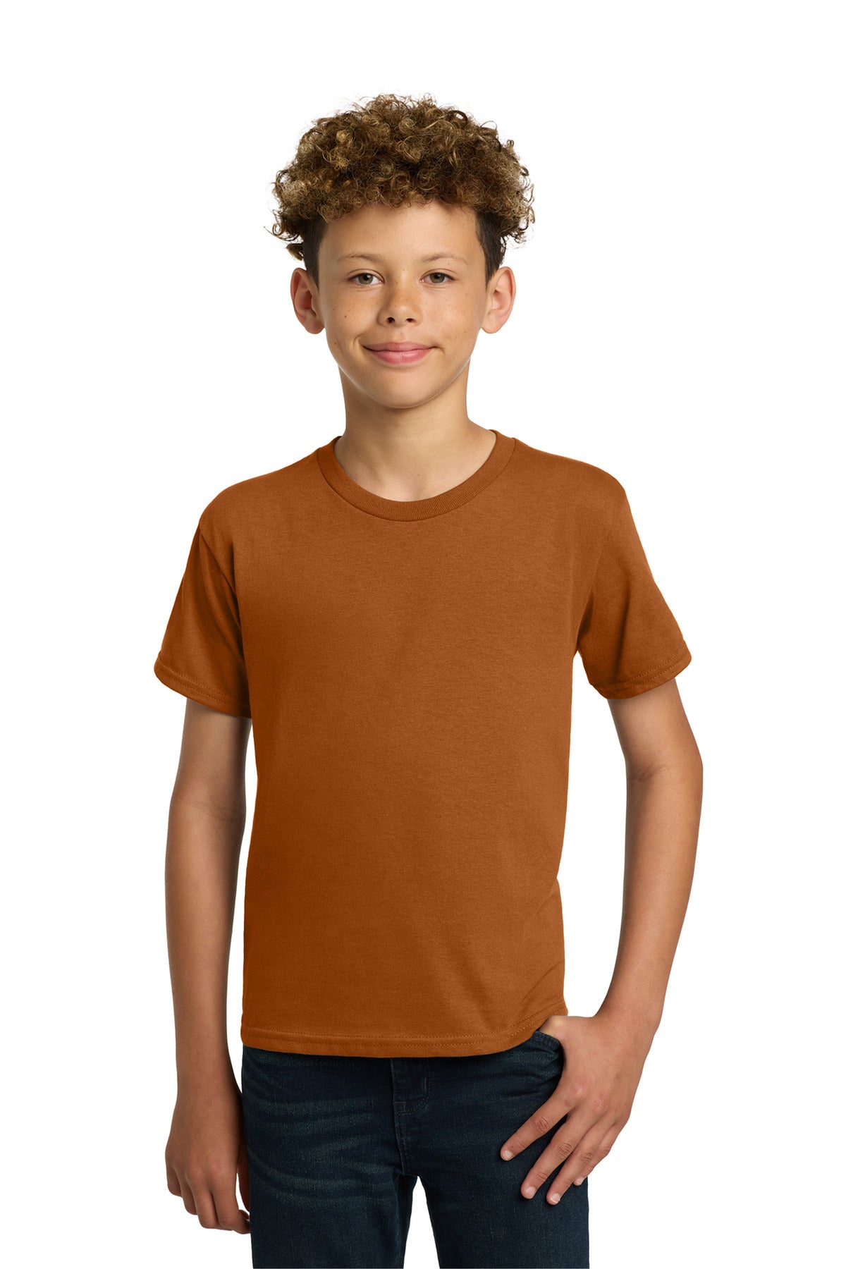 Gildan - Youth  Heavy Cotton 100% Cotton T-Shirt - Texas Orange