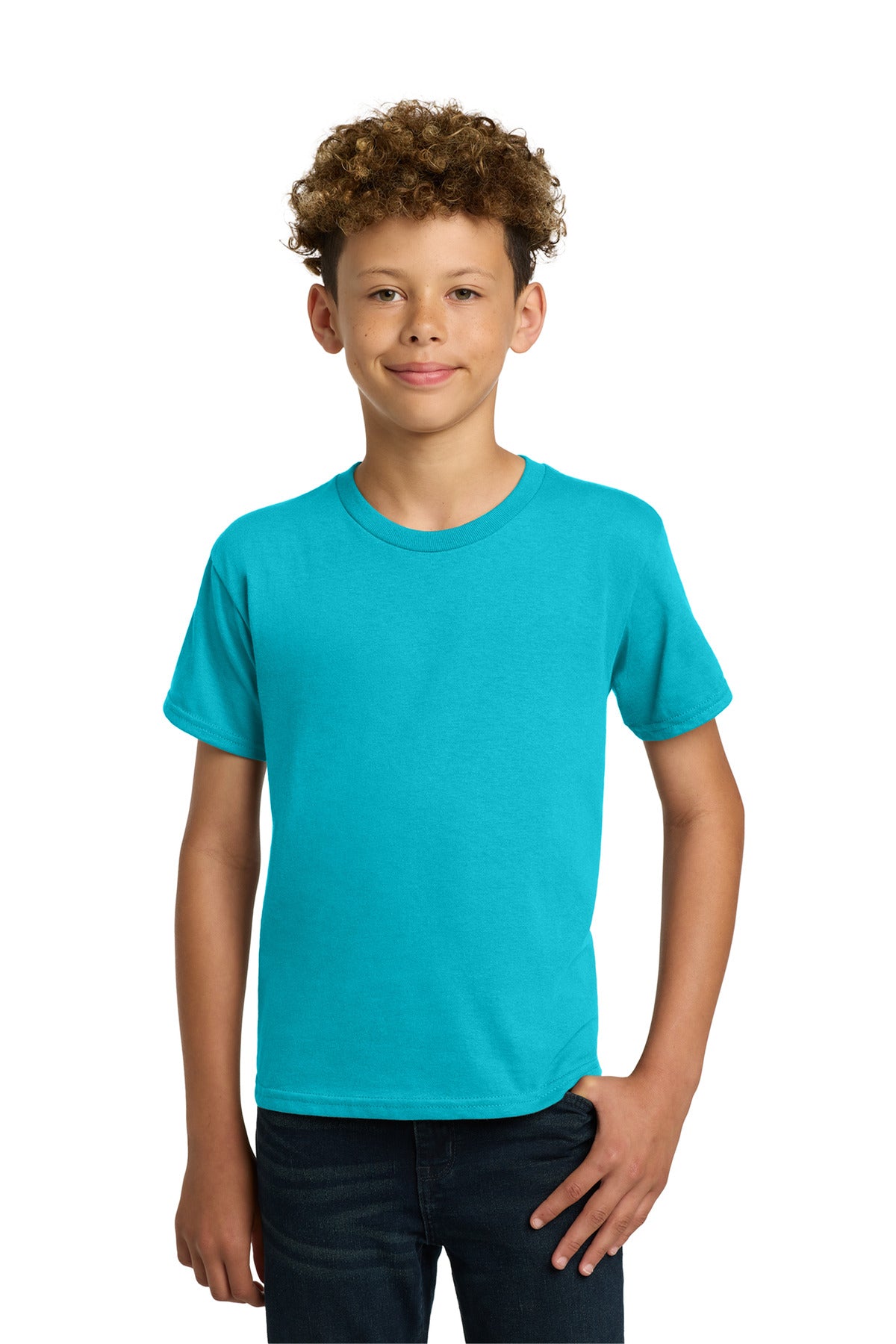 Gildan - Youth  Heavy Cotton 100% Cotton T-Shirt - Tropical Blue