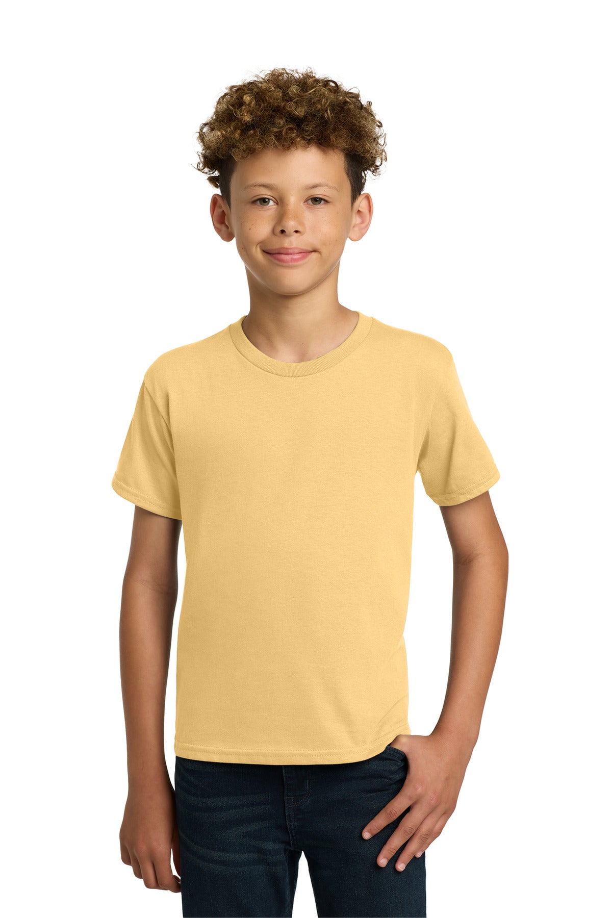 Gildan - Youth  Heavy Cotton 100% Cotton T-Shirt - Yellow Haze
