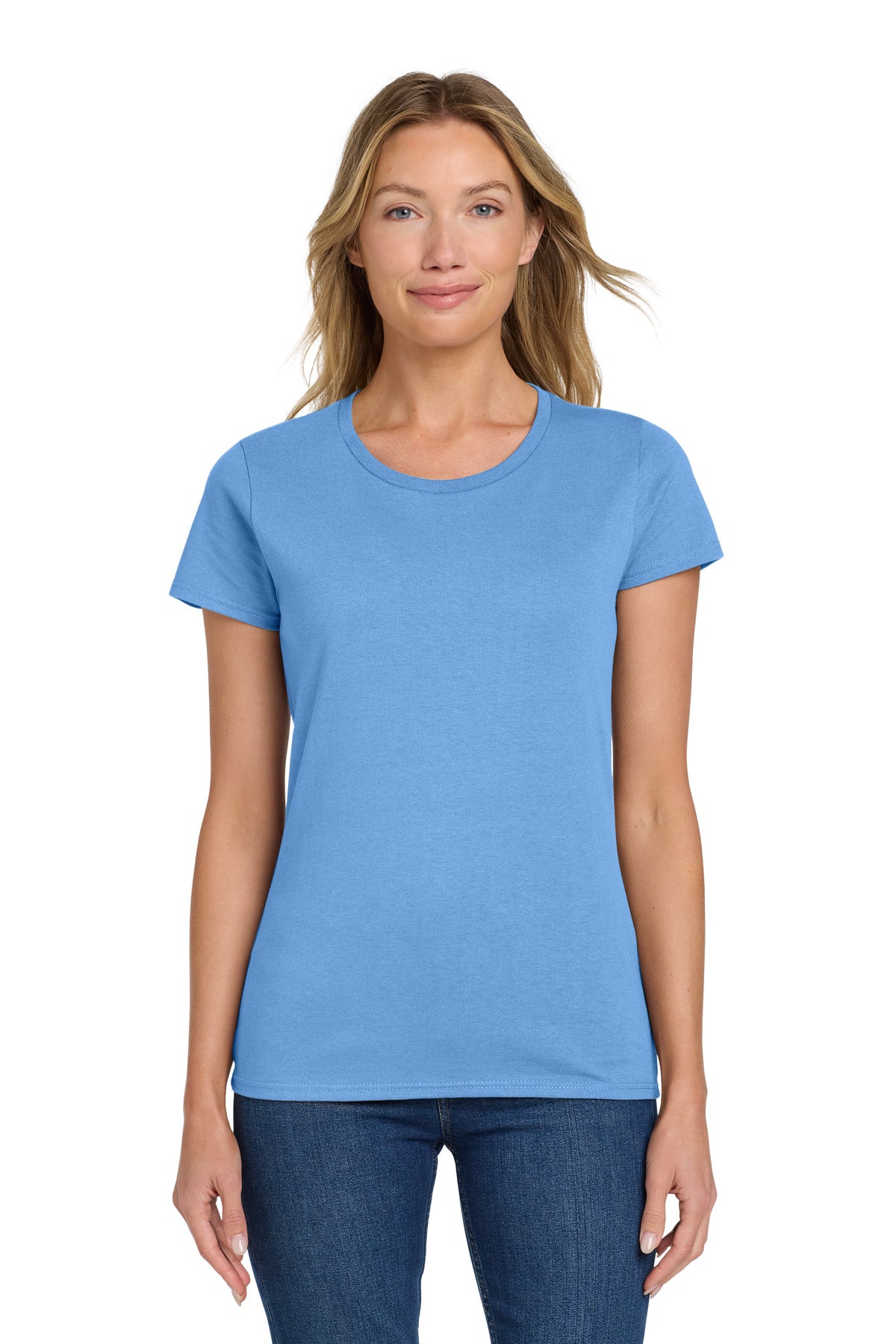 Gildan Women's Heavy Cotton 100% Cotton T-Shirt - Carolina Blue