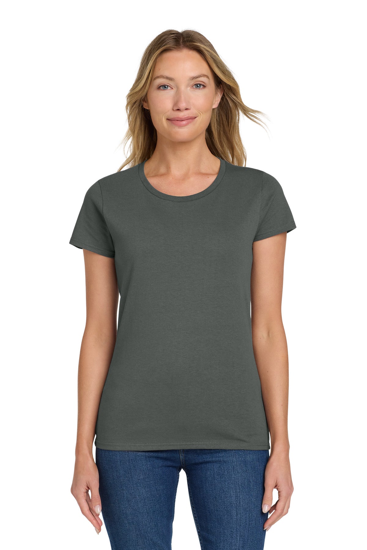Gildan Women's Heavy Cotton 100% Cotton T-Shirt - Charcoal