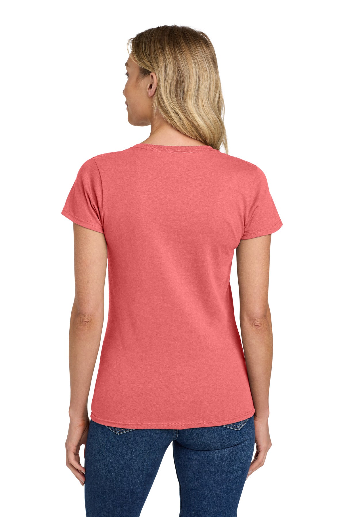 Gildan Women's Heavy Cotton 100% Cotton T-Shirt - Coral Silk