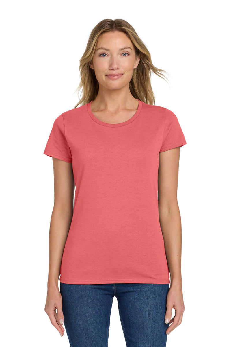 Gildan Women's Heavy Cotton 100% Cotton T-Shirt - Coral Silk