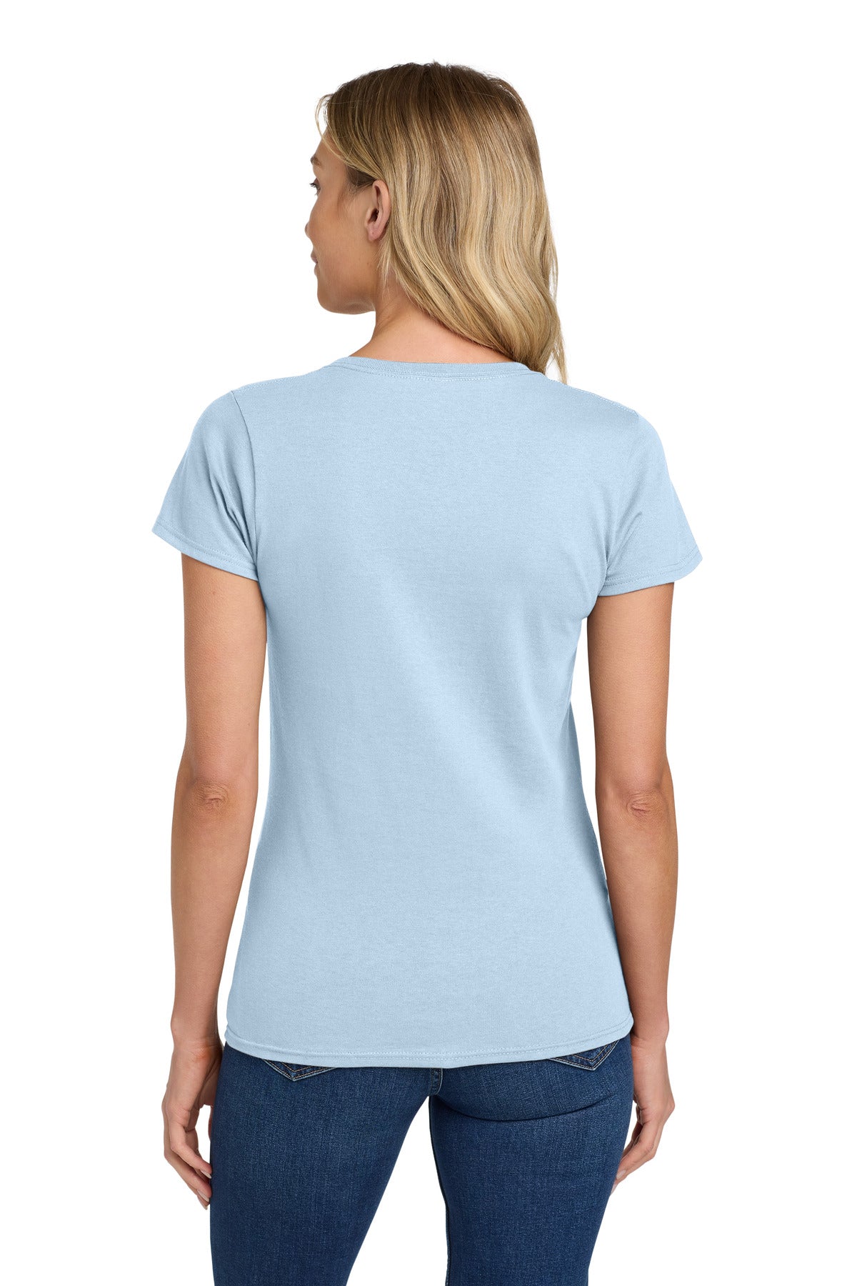 Gildan Women's Heavy Cotton 100% Cotton T-Shirt - Light Blue