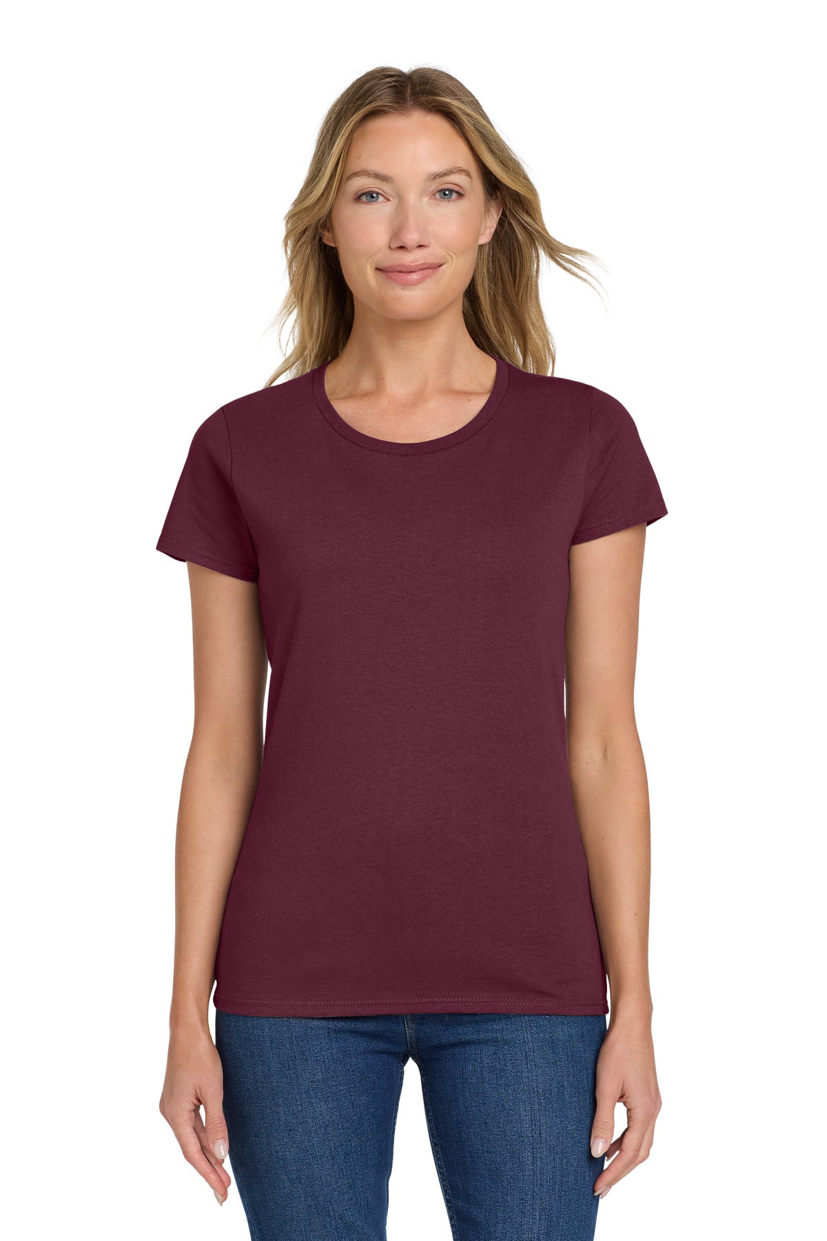 Gildan Women's Heavy Cotton 100% Cotton T-Shirt - Maroon