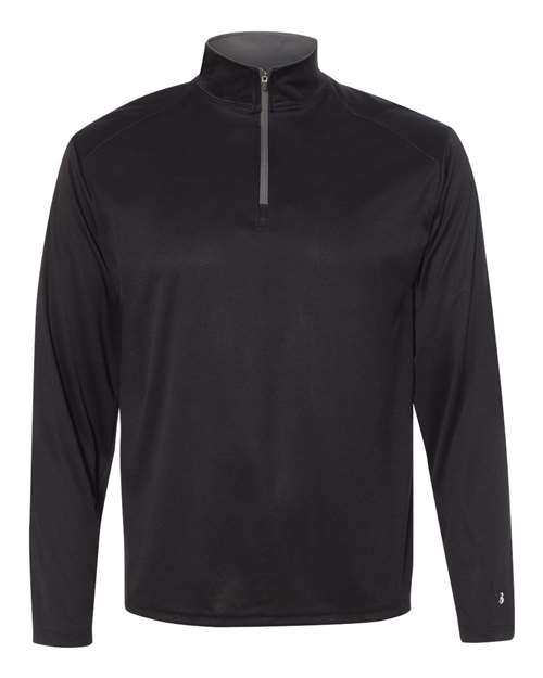 Men's B-Core Quarter-Zip Pullover - Black/ Graphite