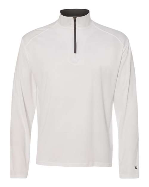 Men's B-Core Quarter-Zip Pullover - White/ Graphite
