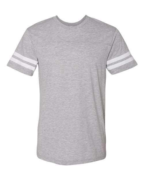 Men's Football Fine Jersey Tee - Vintage Heather/ White