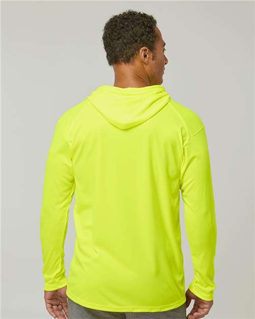 Unisex B-Core Hooded Long Sleeve T-Shirt - Safety Yellow