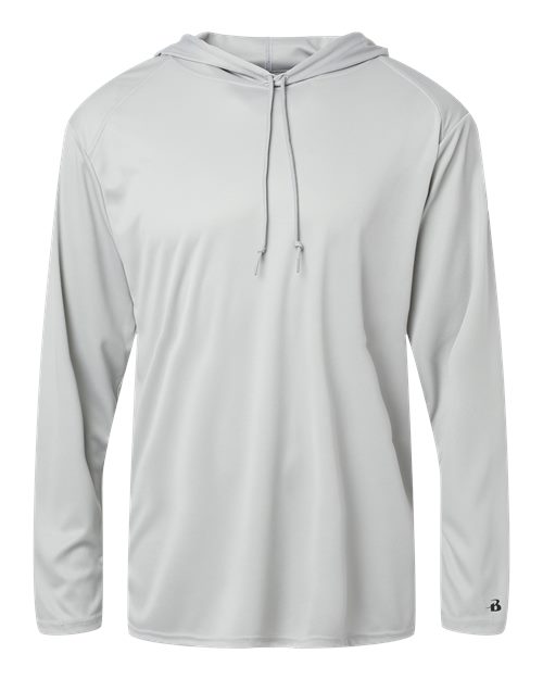 Unisex B-Core Hooded Long Sleeve T-Shirt - Silver