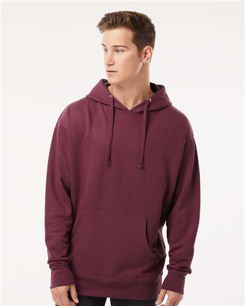 Unisex Midweight Hooded Sweatshirt - Maroon