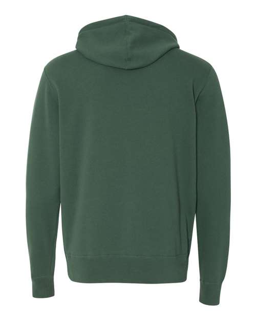 Unisex Lightweight Full-Zip Hooded Sweatshirt - Alpine Green